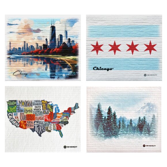 12-PK Eco-Friendly Swedish Dishcloths For Kitchen - Paper Towel Alternative - Picture 1 of 4